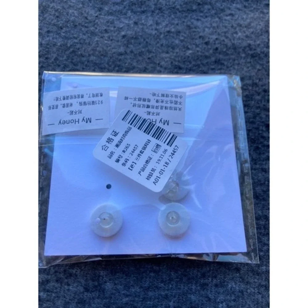 Asymmetric Real Pearl Trio Earrings Set – Unique Drop & Stud Combo Geometric New